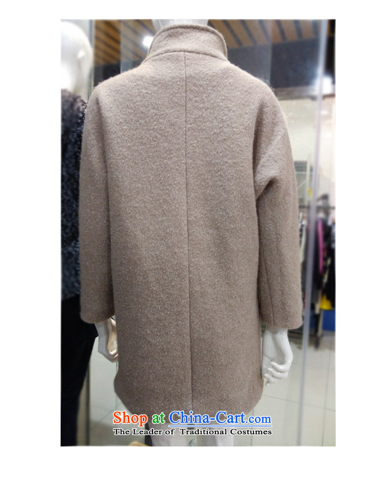 Cherrymix autumn and winter new Korean female cocoon-hair loose coat bat sleeves? in large long single row deduction of Neck Jacket Brown S picture, prices, brand platters! The elections are supplied in the national character of distribution, so action, buy now enjoy more preferential! As soon as possible.