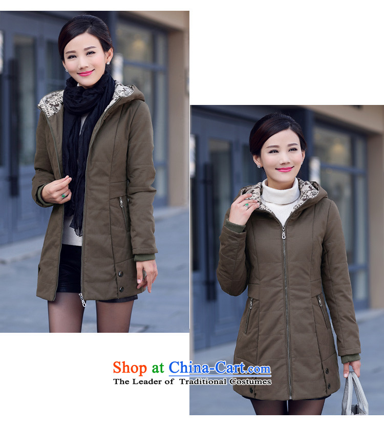 In accordance with Charlene Choi to Alfonso xl women fall inside windbreaker women 2015 new cap in Sau San long thick cotton jacket leisure mm female army green 3XL picture, prices, brand platters! The elections are supplied in the national character of distribution, so action, buy now enjoy more preferential! As soon as possible.