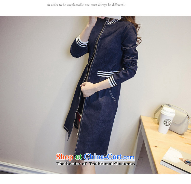 In Pak larger female western style autumn in New long jacket to increase cowboy thick MM video thin coat Denim blue 1209 3XL around 922.747 150 - 160131 Pictures, prices, brand platters! The elections are supplied in the national character of distribution, so action, buy now enjoy more preferential! As soon as possible.