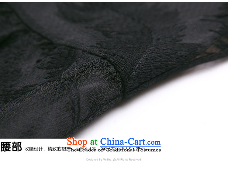 New Load autumn msshe2015 gauze A Skirt thick sister to increase women's code 10080 Black  3XL picture, prices, brand platters! The elections are supplied in the national character of distribution, so action, buy now enjoy more preferential! As soon as possible.