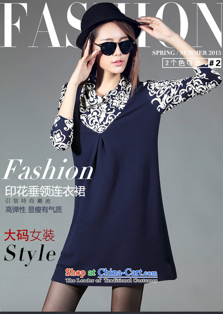 Elisabeth Kosovo-Large 2015 women fall new stamp of long-sleeved collar knitting thick MM stitching forming the Sau San long-sleeved dresses 2067 porcelain stamp blue 2XL recommendations 120-130 catty picture, prices, brand platters! The elections are supplied in the national character of distribution, so action, buy now enjoy more preferential! As soon as possible.