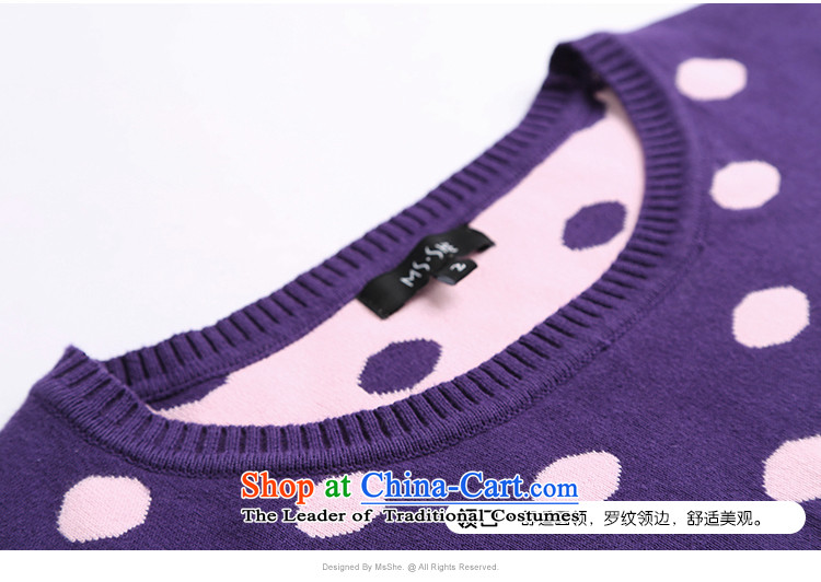 Msshe2015 new akinami point long-sleeved kit to xl sweater short skirt two kits 4159 deep purple 4XL Photo, prices, brand platters! The elections are supplied in the national character of distribution, so action, buy now enjoy more preferential! As soon as possible.