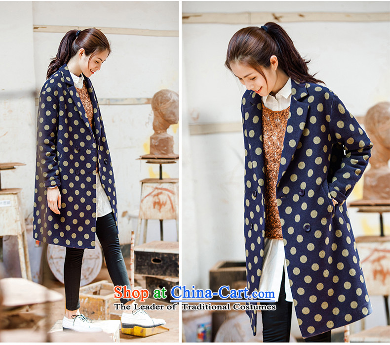 Athena Chu Load New Cayman 2015, arts and cultural wave point long long jacket)?)? (8533210126 coats navy blue M- Picture, prices, brand platters! The elections are supplied in the national character of distribution, so action, buy now enjoy more preferential! As soon as possible.