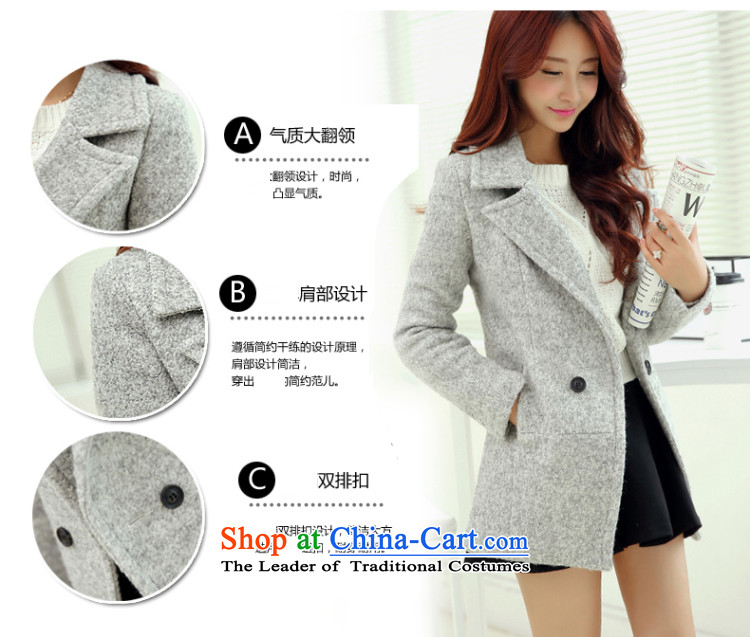 The gross imbalance? 2015 winter coats girl in new long thin a Sau San video jacket Female Light Gray M picture, prices, brand platters! The elections are supplied in the national character of distribution, so action, buy now enjoy more preferential! As soon as possible.