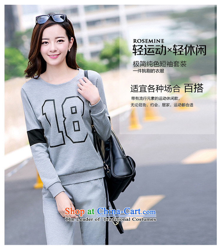 The Doi larger female autumn replacing thick sister of the sportswear 2015 new Korean version of thin to intensify the pure cotton thick mm long-sleeved Kit 2 Black 2XL( recommendations 140-155 catty) Picture, prices, brand platters! The elections are supplied in the national character of distribution, so action, buy now enjoy more preferential! As soon as possible.