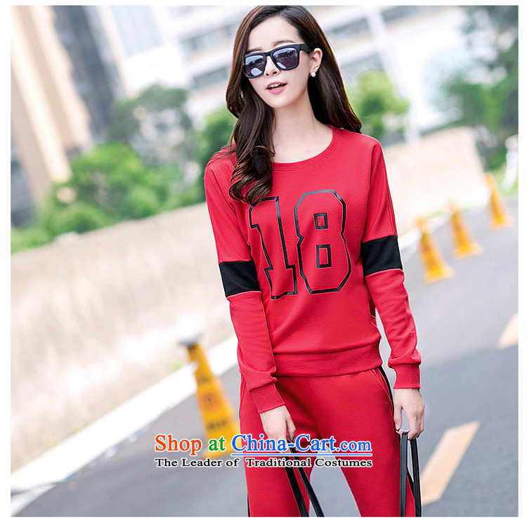 The Doi larger female autumn replacing thick sister of the sportswear 2015 new Korean version of thin to intensify the pure cotton thick mm long-sleeved Kit 2 Black 2XL( recommendations 140-155 catty) Picture, prices, brand platters! The elections are supplied in the national character of distribution, so action, buy now enjoy more preferential! As soon as possible.