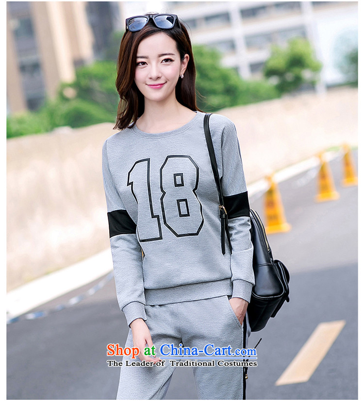 The Doi larger female autumn replacing thick sister of the sportswear 2015 new Korean version of thin to intensify the pure cotton thick mm long-sleeved Kit 2 Black 2XL( recommendations 140-155 catty) Picture, prices, brand platters! The elections are supplied in the national character of distribution, so action, buy now enjoy more preferential! As soon as possible.