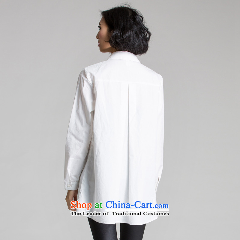 The Eternal Soo-XL women forming the autumn 2015 NEW SHIRT thick mm thick modern graphics sister in thin long sleeves shirt, forming the Netherlands shirt OL white 4XL, eternal Soo , , , shopping on the Internet