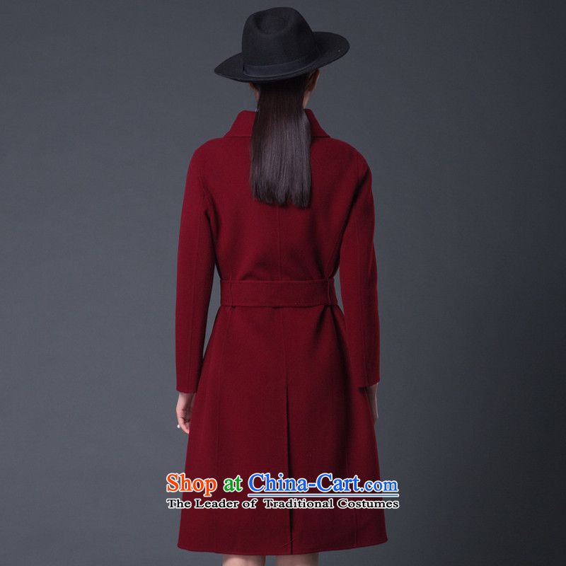 Palau's 2015 counters new products in Europe in Sau San video thin, long hair? coats cashmere overcoat TJ005 duplex wine red M Pa Bush (kingpashm) , , , shopping on the Internet