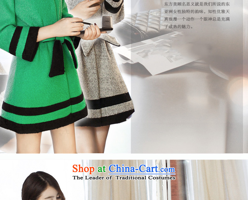 Install the latest autumn and winter COCOOKIKI2015) larger gross Sau San? jacket female Korean version of gross women CC103 coat? Light Gray M picture, prices, brand platters! The elections are supplied in the national character of distribution, so action, buy now enjoy more preferential! As soon as possible.