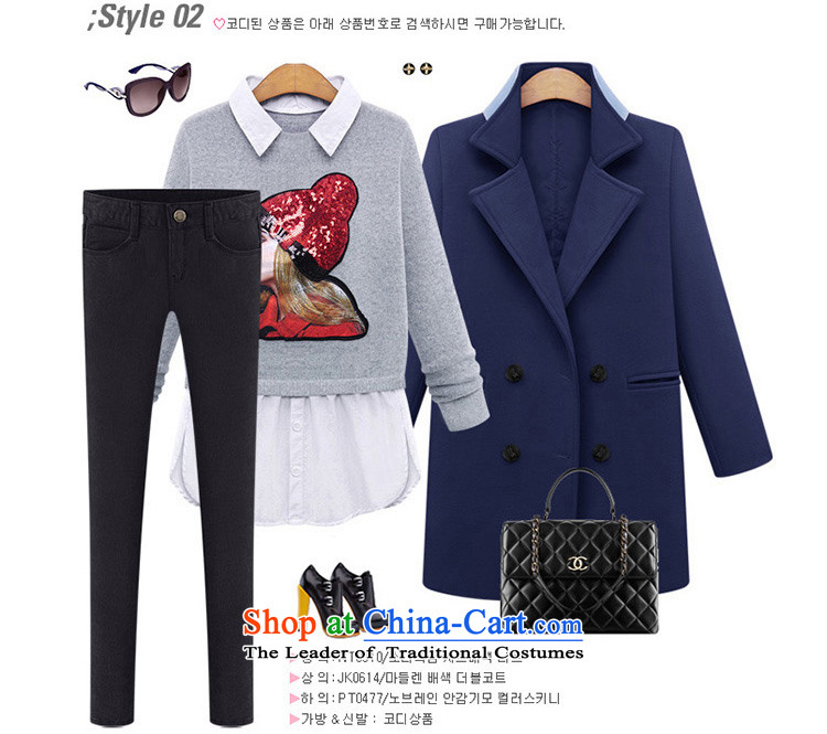 Xiang Jiang  2015 new larger female autumn and winter video thin loose thick sister 200 catties to intensify the woman and leave two garment 318 Black 5XL picture, prices, brand platters! The elections are supplied in the national character of distribution, so action, buy now enjoy more preferential! As soon as possible.