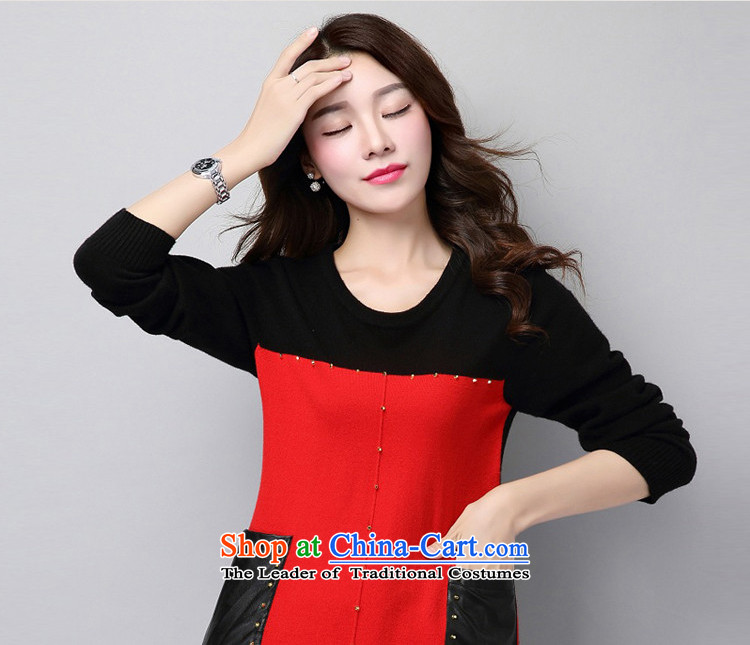 Charlene Choi 2015 Winter Fruit new larger women in forming the long sleeved clothes loose video thin sweater L8024 female red XL Photo, prices, brand platters! The elections are supplied in the national character of distribution, so action, buy now enjoy more preferential! As soon as possible.