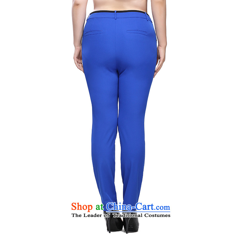 The former Yugoslavia Li Sau 2015 autumn large new boxed women in comfortable waist knocked color stretch thick MM video thin wild trousers 0361 blue 32, small-li , , , shopping on the Internet
