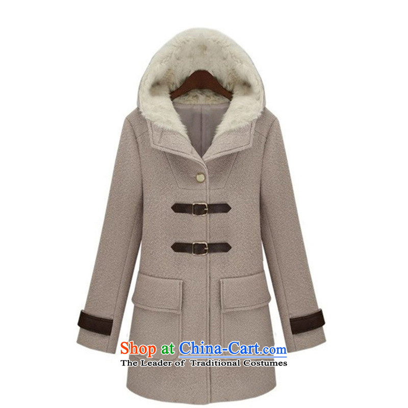  Europe is a winter cherrymix a wool coat female thick hair? coats jacket coat of gross? What wool women dark blue l,cherry mix,,, shopping on the Internet