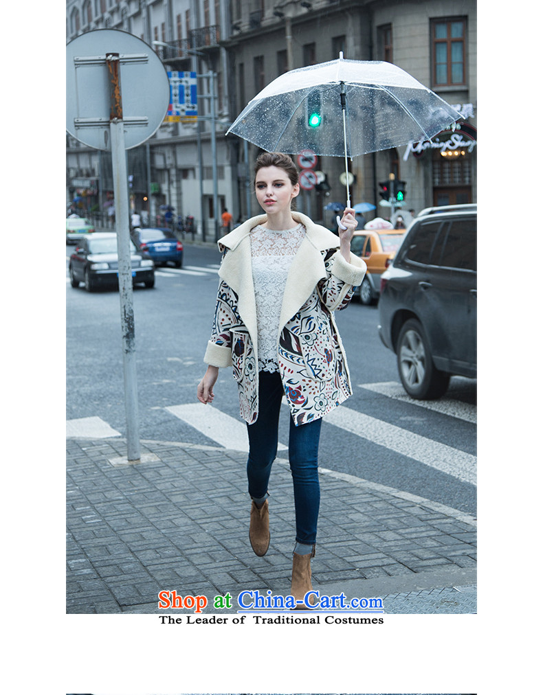 Ms. SITI 2015 autumn and winter new stylish suede in long abstract composite stamp windbreaker female jacket Suit M picture, prices, brand platters! The elections are supplied in the national character of distribution, so action, buy now enjoy more preferential! As soon as possible.