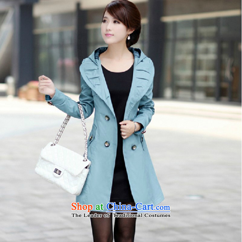 In Tanabata C.o.d. fall inside the autumn and winter load larger female jackets 3X4X5X thick people thick sister graphics load Fall Winter thin thick MM wind jacket, blue  4XL 160--180 female fit around 922.747, land in Tanabata (love in the July 7th) , , , shopping on the Internet