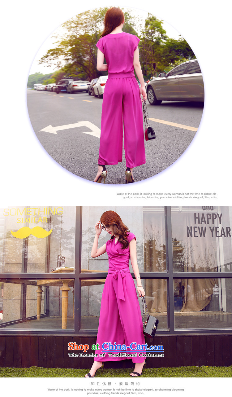Arthur magic yi 2015 Summer new larger female Korean temperament chiffon shirt of Sau San and stylish two-piece set pants Women's clothes summer streaks M picture, prices, brand platters! The elections are supplied in the national character of distribution, so action, buy now enjoy more preferential! As soon as possible.