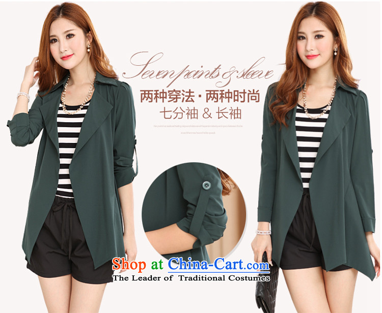 The interpolator auspicious 2015 to increase the number of women in the autumn of new expertise in thin long graphics mm) suits for leisure cardigan wind jacket Y1122 3XL green picture, prices, brand platters! The elections are supplied in the national character of distribution, so action, buy now enjoy more preferential! As soon as possible.
