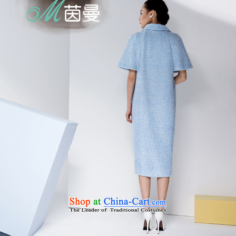 Athena Chu Cayman winter clothing stylish and simple pure color, double-overcoats female elections?- Powder Blue ,L,8443210904 Athena Chu (INMAN, DIRECTOR) , , , shopping on the Internet