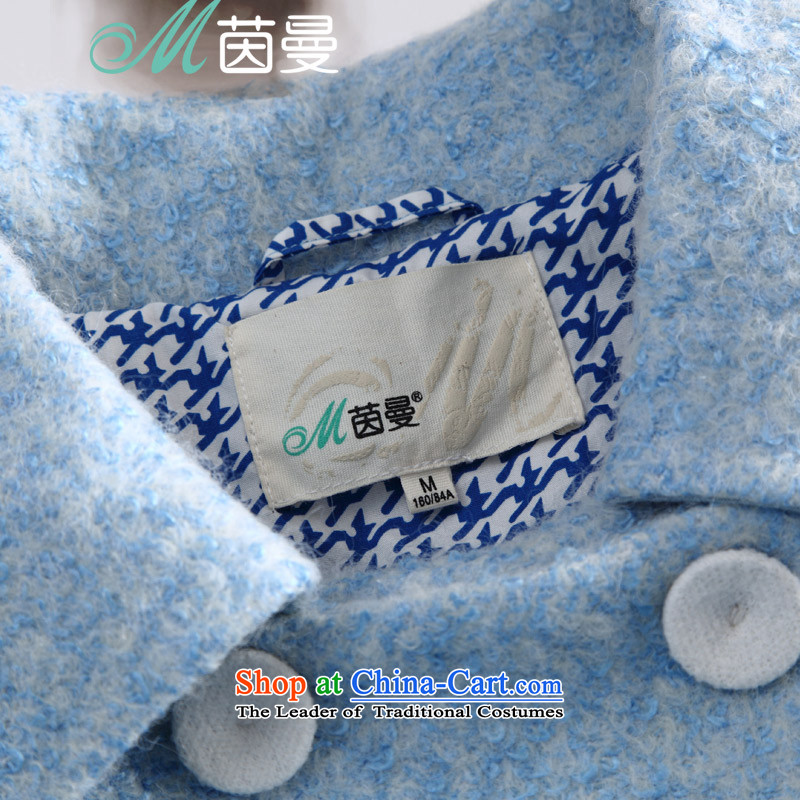 Athena Chu Cayman winter clothing stylish and simple pure color, double-overcoats female elections?- Powder Blue ,L,8443210904 Athena Chu (INMAN, DIRECTOR) , , , shopping on the Internet