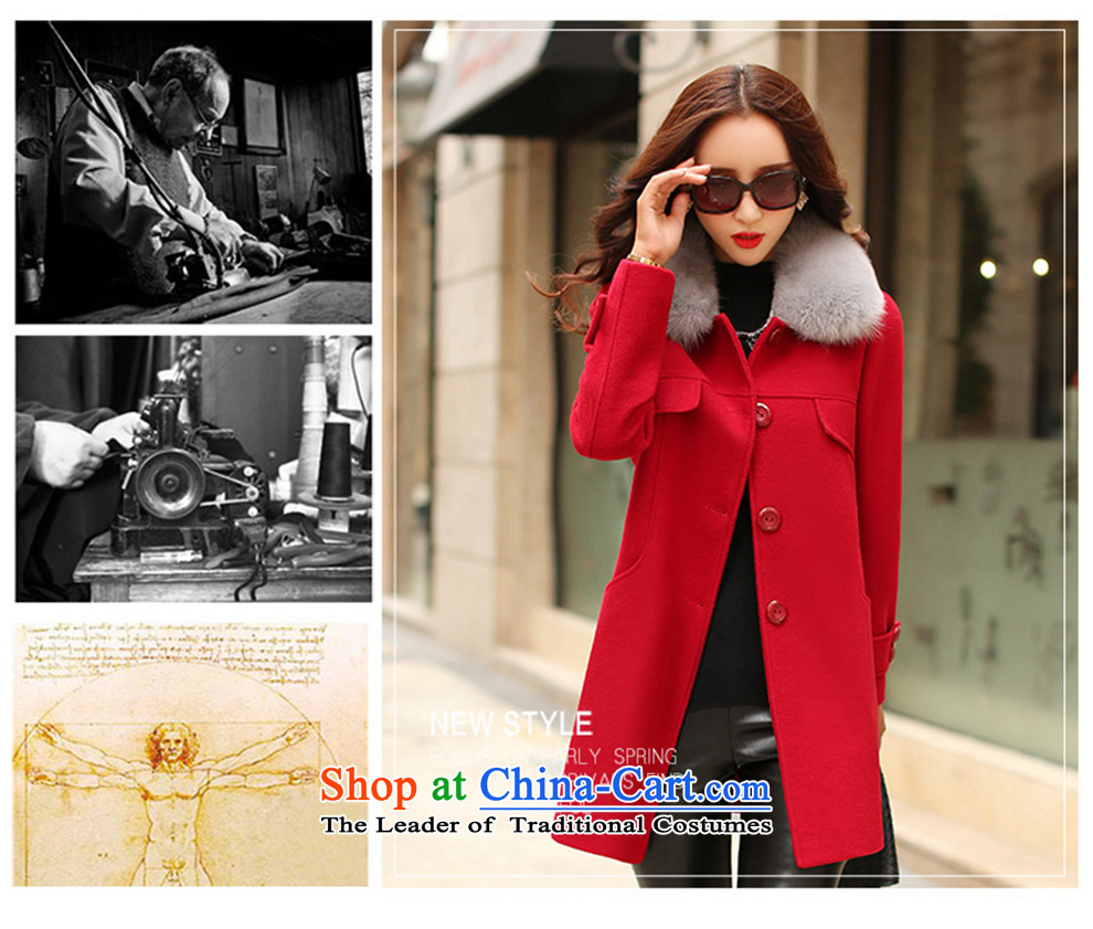 Aloe vera Coe gross? 2015 autumn and winter coats of new products with four-color M-xxl high emulation for long hair Fox, a wool coat jacket HK15008 wine red M code picture, prices, brand platters! The elections are supplied in the national character of distribution, so action, buy now enjoy more preferential! As soon as possible.