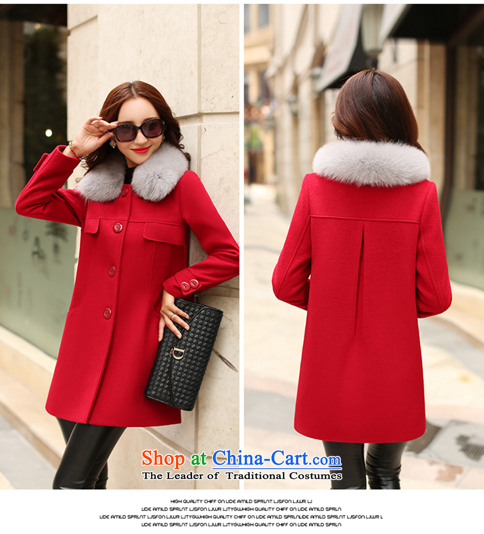 Aloe vera Coe gross? 2015 autumn and winter coats of new products with four-color M-xxl high emulation for long hair Fox, a wool coat jacket HK15008 wine red M code picture, prices, brand platters! The elections are supplied in the national character of distribution, so action, buy now enjoy more preferential! As soon as possible.