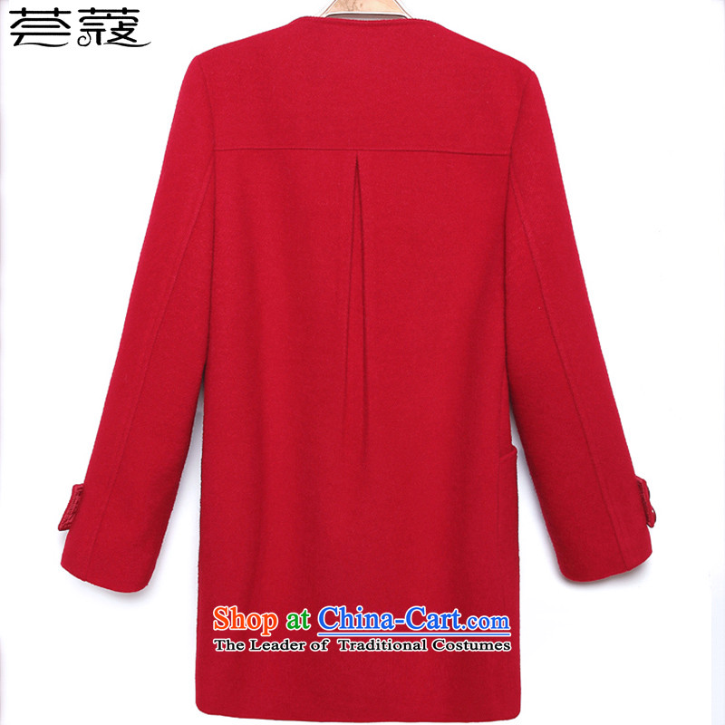 Aloe vera Coe gross? 2015 autumn and winter coats of new products with four-color M-xxl high emulation for long hair Fox, a wool coat jacket HK15008 wine red M code, aloe vera Coe shopping on the Internet has been pressed.