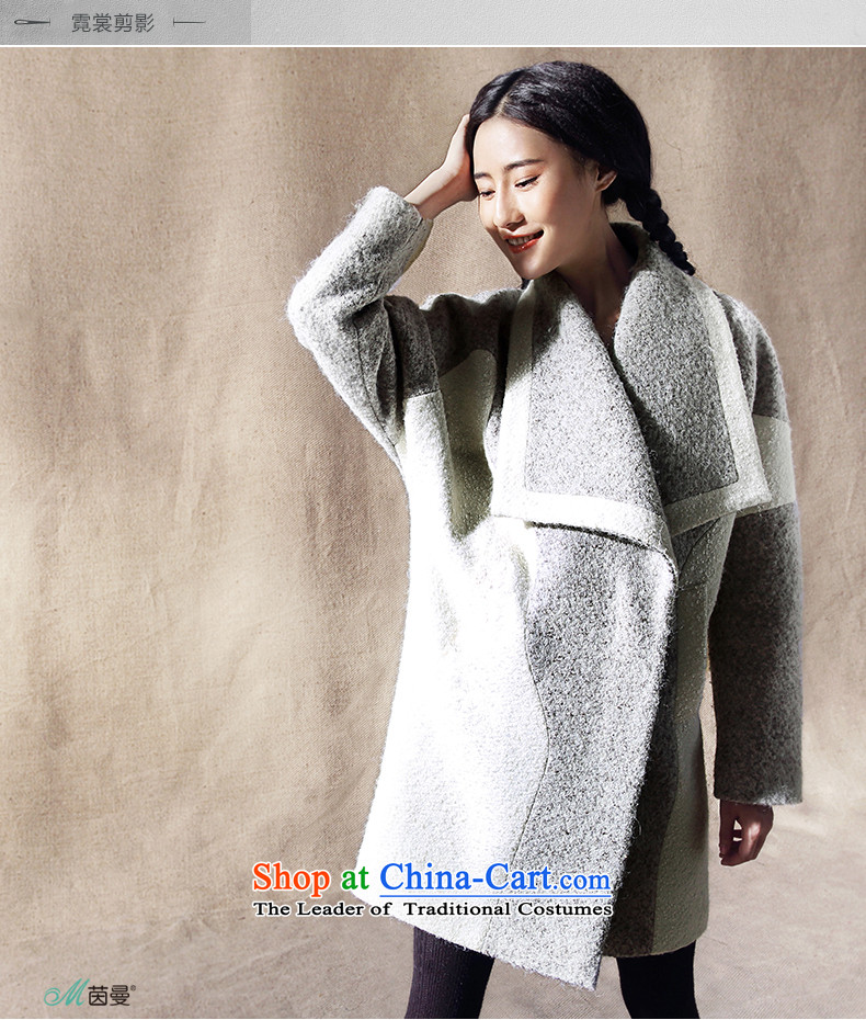 Athena Chu Cayman winter clothing simple plain color pocket stitching large lapel long hair? overcoat 8433210921 (gray and white M pictures as soon as possible, prices, brand platters! The elections are supplied in the national character of distribution, so action, buy now enjoy more preferential! As soon as possible.