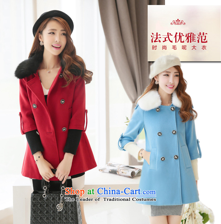 However, the US-Iraqi 2015 autumn and winter New Gross Gross for coats Korean Beauty? graphics thin stylish in temperament long)? sub jacket double-feed female water? Blue M picture, prices, brand platters! The elections are supplied in the national character of distribution, so action, buy now enjoy more preferential! As soon as possible.