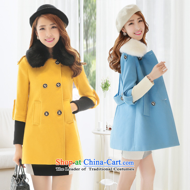 However, the US-Iraqi 2015 autumn and winter New Gross Gross for coats Korean Beauty? graphics thin stylish in temperament long)? sub jacket double-feed female water? Blue M picture, prices, brand platters! The elections are supplied in the national character of distribution, so action, buy now enjoy more preferential! As soon as possible.