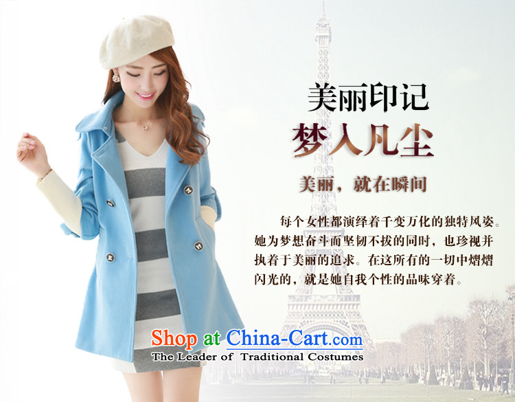 However, the US-Iraqi 2015 autumn and winter New Gross Gross for coats Korean Beauty? graphics thin stylish in temperament long)? sub jacket double-feed female water? Blue M picture, prices, brand platters! The elections are supplied in the national character of distribution, so action, buy now enjoy more preferential! As soon as possible.