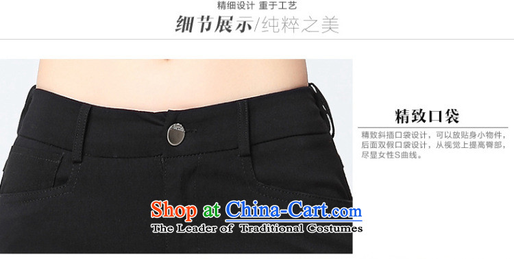 Morning to fall 2015 new larger female ultra pop-pencil trousers thick MM thin solid-colored video 