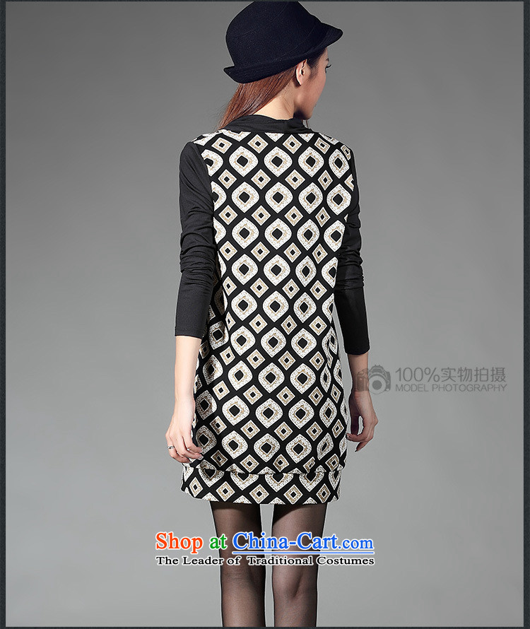 Missdonut2015 autumn and winter new extra knitting dress thick girls' Graphics thin, Korean fake two part stack for a black skirt stamp larger picture, prices, XL brand platters! The elections are supplied in the national character of distribution, so action, buy now enjoy more preferential! As soon as possible.