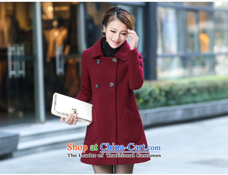 Elizabeth wool coat is serious female 2015 winter new wool coat female Korean? In long hair? women video thin coat windbreaker black L picture, prices, brand platters! The elections are supplied in the national character of distribution, so action, buy now enjoy more preferential! As soon as possible.