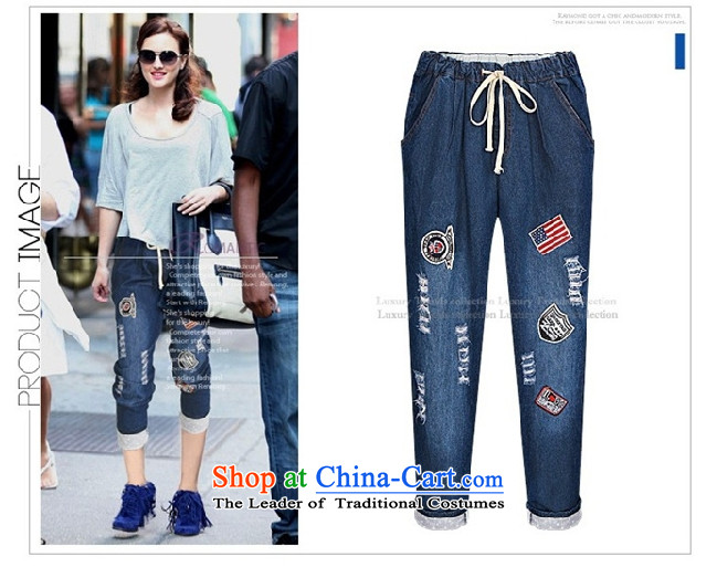 Gangnam-gu  2015 autumn and winter trousers taste Western Wind larger women to increase expertise MM jeans pants elastic waist ladies pants pictures leisure 3XL color pictures, the burden of recommendations 140-160 characters price, brand platters! The elections are supplied in the national character of distribution, so action, buy now enjoy more preferential! As soon as possible.