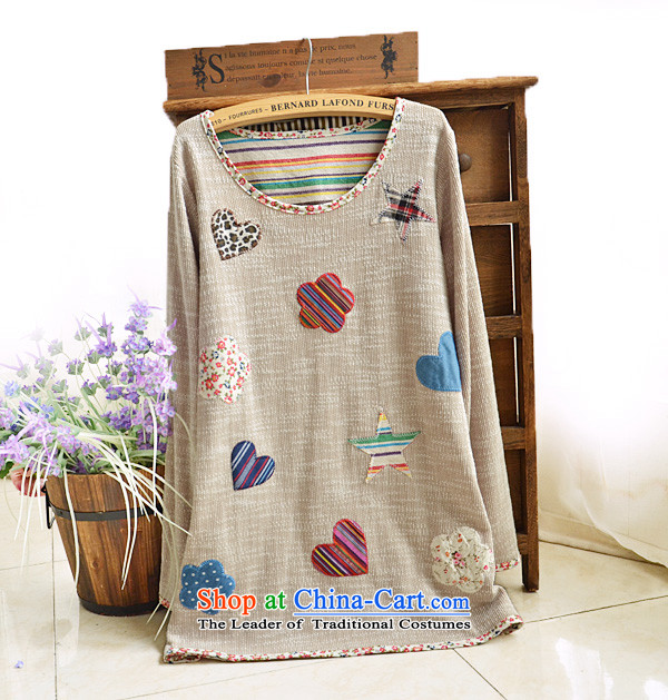 Create the  2015 autumn billion new Korean version of large numbers of ladies small fresh floral cloth package forming the edge of the overlay in the Netherlands long T-shirt picture color pictures, prices, XL brand platters! The elections are supplied in the national character of distribution, so action, buy now enjoy more preferential! As soon as possible.