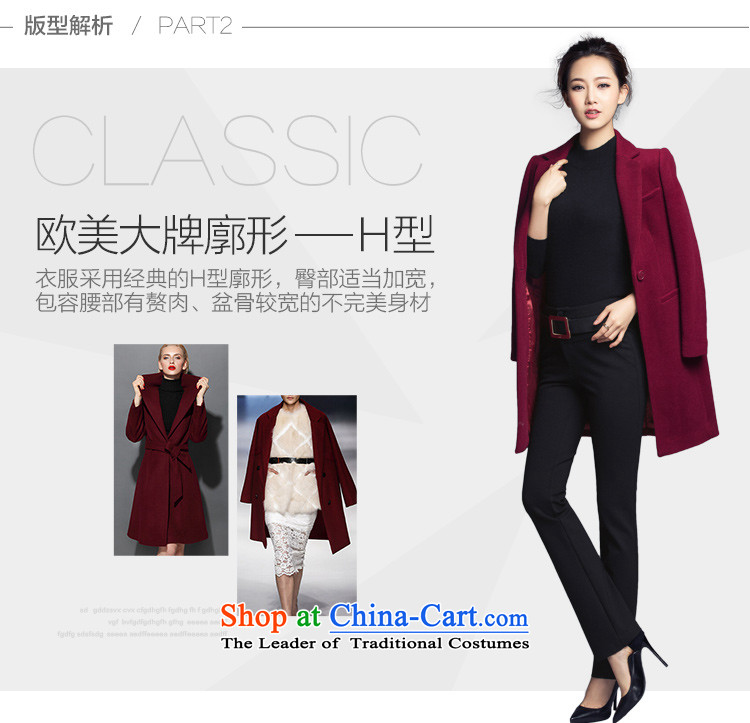 The poem Lin 2015 LUXLEAD autumn and winter new single row is long graphics thin wool a wool coat jacket female wine red L picture, prices, brand platters! The elections are supplied in the national character of distribution, so action, buy now enjoy more preferential! As soon as possible.