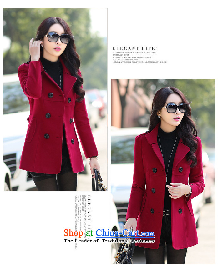In accordance with the 2015 autumn optimizing a new double-coats female jacket gross? 308 wine red M picture, prices, brand platters! The elections are supplied in the national character of distribution, so action, buy now enjoy more preferential! As soon as possible.