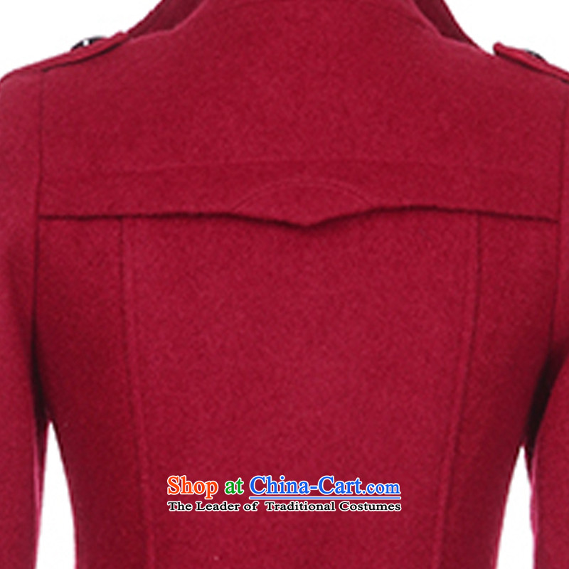 In accordance with the 2015 autumn optimizing a new double-coats female jacket gross? 308 wine red M ('optimized in accordance with the (KAYOUYI) , , , shopping on the Internet