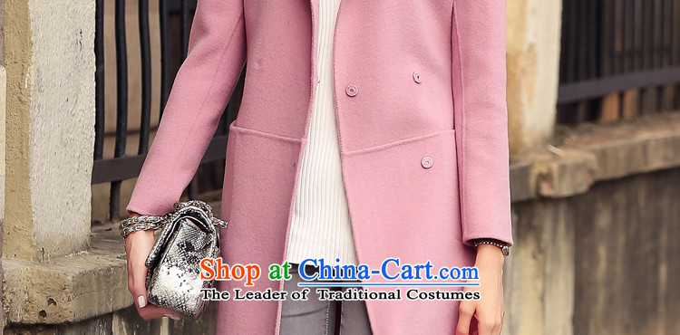Morning Red (2015) NEW C.H autumn and winter coats women cashmere female candy shades double-side coats of nostalgia for the fan-woolen coat bare pink S picture, prices, brand platters! The elections are supplied in the national character of distribution, so action, buy now enjoy more preferential! As soon as possible.