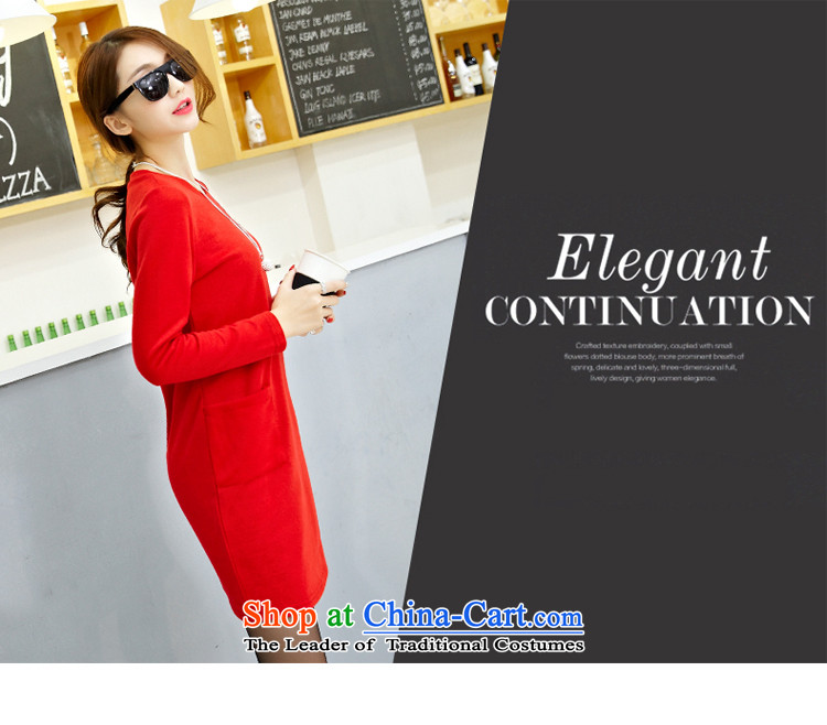 Rui Mei to large 2015 Fall/Winter Collections for women to new xl thick mm thin loose long-sleeved knitted graphics skirt wear skirts Y1342 red 3XL picture, prices, brand platters! The elections are supplied in the national character of distribution, so action, buy now enjoy more preferential! As soon as possible.