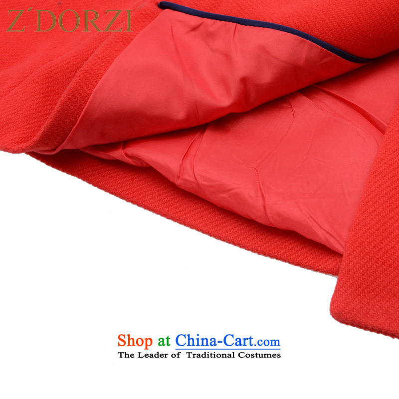 Colorful autumn ZDORZI Cheuk-load new knitting stitching A gross female jacket coat? 828467 red , L, colorful (Z'DORZI Cheuk-yan) , , , shopping on the Internet