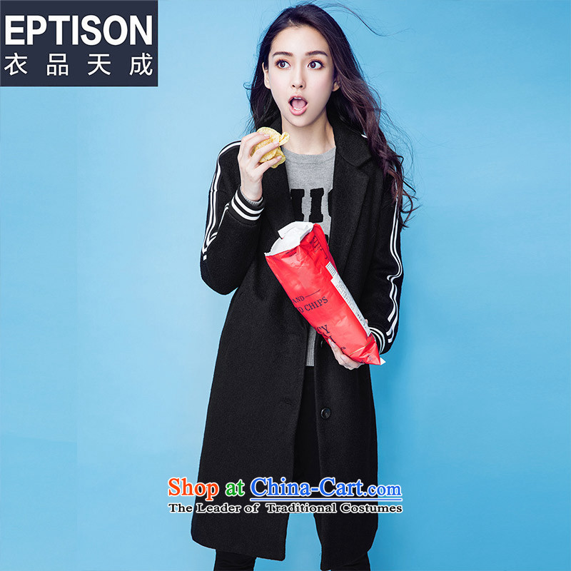 The elections of the same as yi angelababy products Tian Cheng 2015 winter new women's gross jacket Korean? lapel long black overcoat gross? 155 Yi Tian Cheng No. , , , shopping on the Internet