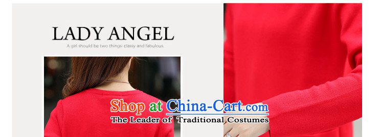 Shin Sung 2015 autumn, the major new code women round-neck collar long-sleeved knit wear dresses woolen pullover female loose fit bags coated dresses 4001 Red 2XL recommendations 135-150 catty picture, prices, brand platters! The elections are supplied in the national character of distribution, so action, buy now enjoy more preferential! As soon as possible.