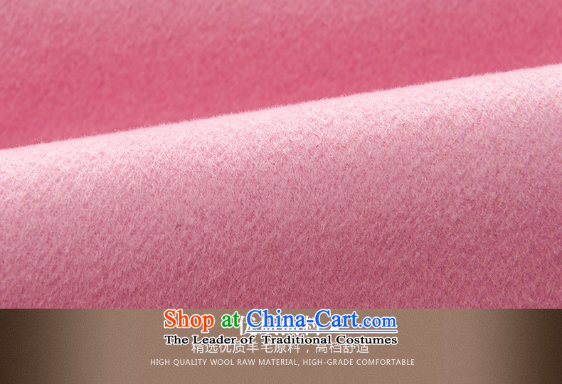 Hengyuan Cheung high-end 2-sided cashmere overcoat girl in the autumn of 2015, long new woolen coats of Sau San plain manual? sewing thread outside services and logistics services through OL pink 160/M image, prices, brand platters! The elections are supplied in the national character of distribution, so action, buy now enjoy more preferential! As soon as possible.