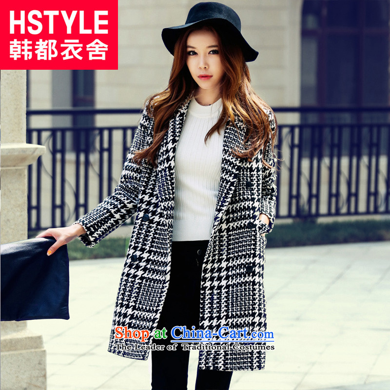 Korea has the Korean version of the Dag Hammarskjöld yi 2015 Autumn new for women in chidori long hair?2 gray jacket GS4534 S