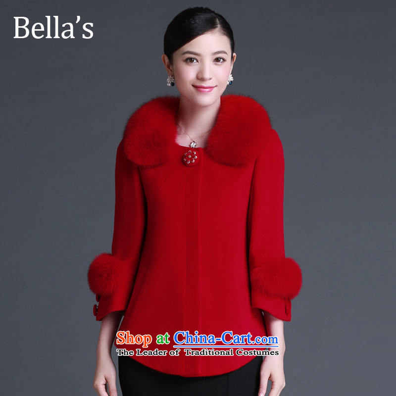 Hundreds of talks about the girl short hair jacket, 2015 Fall_Winter Collections cashmere overcoat won the new version of the Sau San Gross Gross for Fox coat? The Red?M