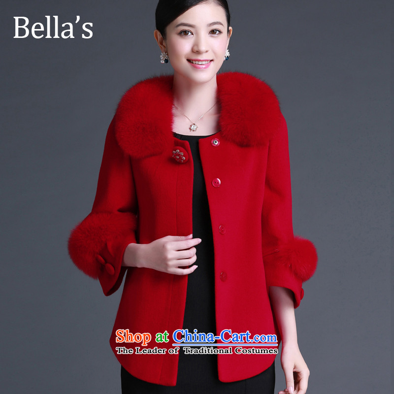 Hundreds of talks about the girl short hair jacket, 2015 Fall/Winter Collections cashmere overcoat won the new version of the Sau San Gross Gross for Fox coat? The Red M, hundreds of talks (bella's) , , , shopping on the Internet