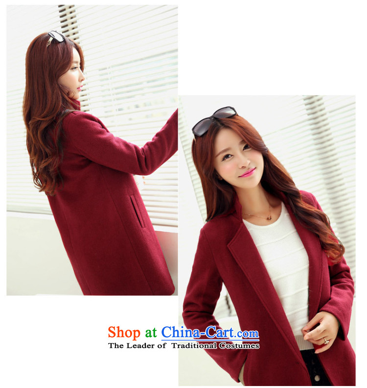 The gross imbalance? 2015 winter coats female new Korean long thin graphics Sau San, a wool coat female wine red M picture, prices, brand platters! The elections are supplied in the national character of distribution, so action, buy now enjoy more preferential! As soon as possible.