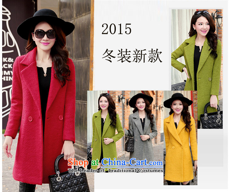 The gross imbalance? 2015 winter coats female new Korean version of the video in Sau San thin long temperament a wool coat green M picture, prices, brand platters! The elections are supplied in the national character of distribution, so action, buy now enjoy more preferential! As soon as possible.